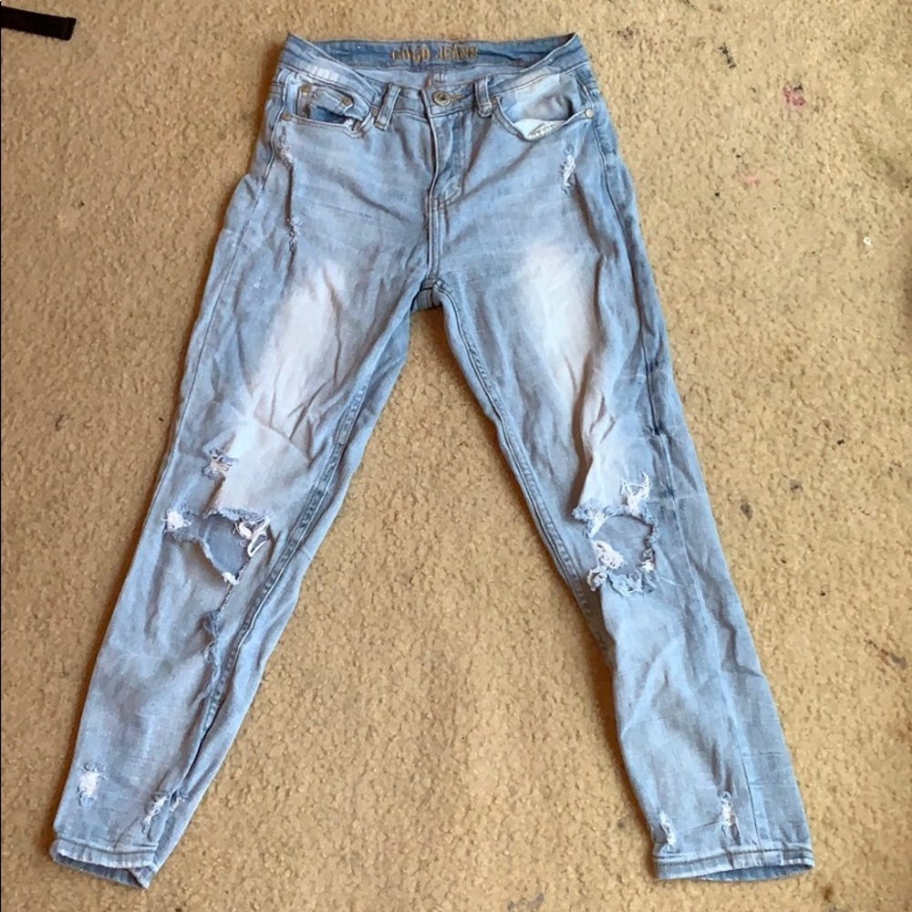 Ripped mom jeans